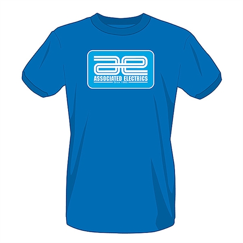 ASSOCIATED ELECTRICS LOGO BLUE T-SHIRT (4XL)